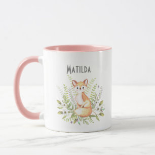 Kleiner Fuchs personalisierter Name Tasse
