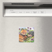 Kleiner Fuchs und Igel Magnet (In Situ (Geschirrspüler))