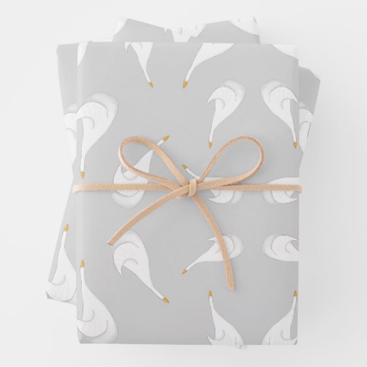 Kleiner Gänse Geschenkpapier Set (Beispiel)