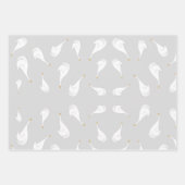 Kleiner Gänse Geschenkpapier Set (Vorderseite)