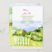 Kleiner Garten Einladung (Vorne/Hinten)