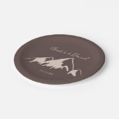 Kleiner Gebirgskuchen Pappteller (Schrägansicht)