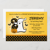 Kleiner Geist 2. Geburtstag Einladung (Vorne/Hinten)