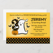 Kleiner Geist 3. Geburtstag Einladung (Vorne/Hinten)