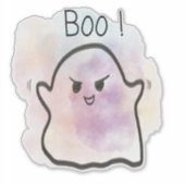 Kleiner Geist ruft Boo! Aufkleber (Vorderseite)