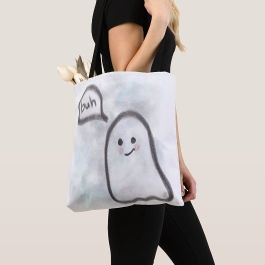 Kleiner Geist sagt Buhh Tasche (Von Nahem)