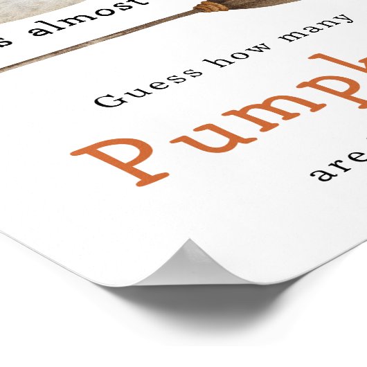 Kleiner Geist - Wie viele Kürbis Poster (Ecke)