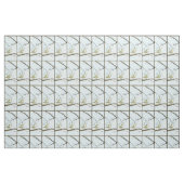 Kleiner Gelbbvogel auf einem Zweig nach oben Stoff (Fat Quarter (45,7 x 55,9 cm))