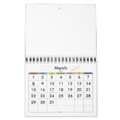 Kleiner gelber Blankkalender 2017 für Kinder Kalender (Mär 2026)