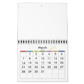 Kleiner gelber Blindkalender für Kinder Kalender (Mär 2027)