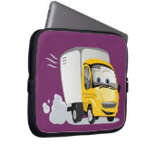 Kleiner Gelber Cartoon LKW für Kinder! Laptopschutzhülle (Vorne Rechts)