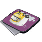 Kleiner Gelber Cartoon LKW für Kinder! Laptopschutzhülle (Vorne Knopf)