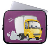 Kleiner Gelber Cartoon LKW für Kinder! Laptopschutzhülle (Vorderseite)