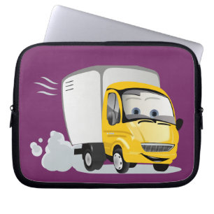 Kleiner Gelber Cartoon LKW für Kinder! Laptopschutzhülle