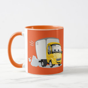 Kleiner Gelber Cartoon LKW für Kinder! Tasse