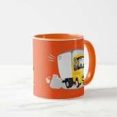 Kleiner Gelber Cartoon LKW für Kinder! Tasse (VorderseiteRechts)