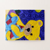 Kleiner gelber Teddybär, wie Design Puzzle (Horizontal)