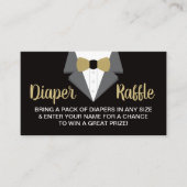 Kleiner Gentleman Diaper Raffle Ticket, Tuxedo Visitenkarte (Vorderseite)