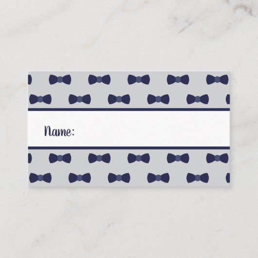 Kleiner Gentleman Diaper Raffle Ticket, Tuxedo Visitenkarte (Rückseite)