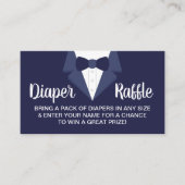 Kleiner Gentleman Diaper Raffle Ticket, Tuxedo Visitenkarte (Vorderseite)