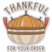 kleiner Geschäftsrückgang Aufkleber (Vorderseite)