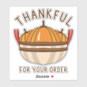 kleiner Geschäftsrückgang Aufkleber (Blatt)