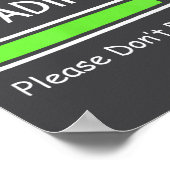 Kleiner Gesprächslader Bitte nicht hetzen Lustig A Poster (Ecke)
