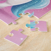 Kleiner Glitzer Einhorn Personalisiert Kinder Puzzle (Seite)