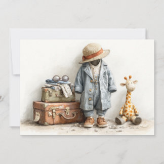 Kleiner Globetrotter - Erstes Geburtstagsabenteuer Einladung