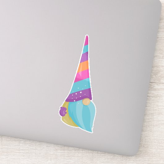 Kleiner Gnome, Niedliches Gnome, Gartengarnome, Hu Aufkleber (Detail)