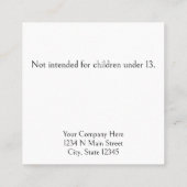 Kleiner "Golden" mit der Green Earring Display Car Quadratische Visitenkarte (Rückseite)