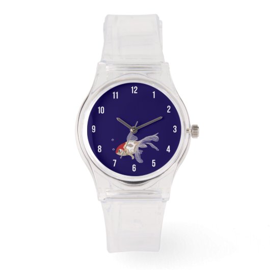 Kleiner Goldfisch - Armbanduhr (Vorderseite)