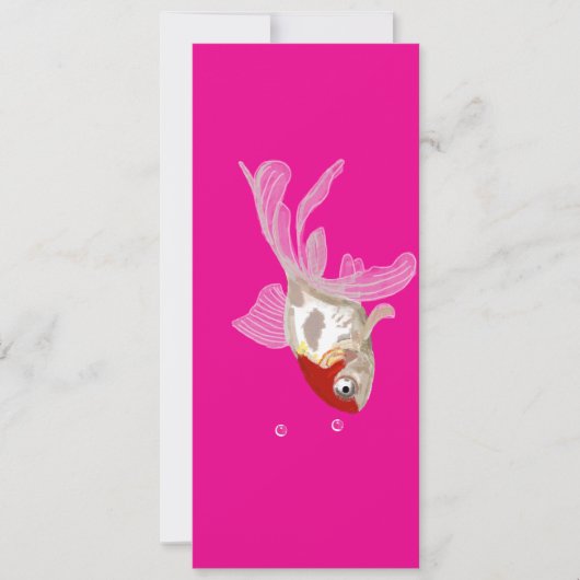 Kleiner Goldfisch -  Einladung (Vorderseite)