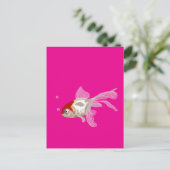 Kleiner Goldfisch -  Postkarte (Stehend Vorderseite)