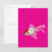Kleiner Goldfisch -  Postkarte (Vorne/Hinten)