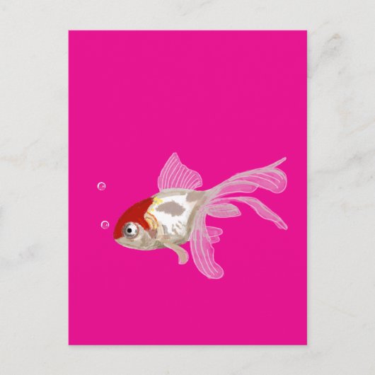 Kleiner Goldfisch -  Postkarte (Vorderseite)