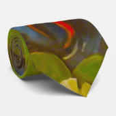 Kleiner Goldfish Koi im Teich mit Lily Pads Krawatte (Gerollt)