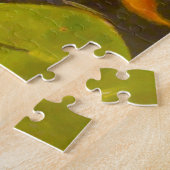 Kleiner Goldfish Koi im Teich mit Lily Pads Puzzle (Seite)