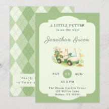 Kleiner Golfwagen-Junge-Baby-Shower