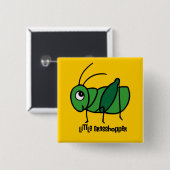 Kleiner Grasshopper Button (Vorne & Hinten)