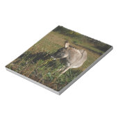 Kleiner grauer Esel mit Wildblumen Notizblock (Rotiert)