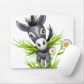 Kleiner grauer Esel Mousepad (Mit Mouse)