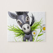 Kleiner grauer Esel Puzzle (Horizontal)