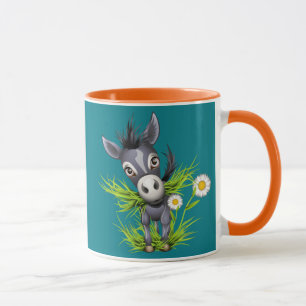Kleiner grauer Esel Tasse