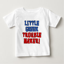 Kleiner griechischer Trouble Maker Baby T-shirt