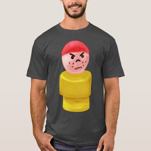 Kleiner Grumpy Boy gestrichen T-Shirt (Vorderseite)