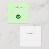 Kleiner grüner Frosch Danke, dass ihr eine Karte h (Vorne/Hinten)