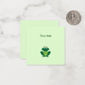 Kleiner grüner Frosch Danke, dass ihr eine Karte h (Vorderseite/Rückseite Beispiel)
