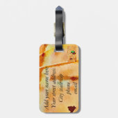 Kleiner grüner Kolibri Gepäckanhänger (Rückseite vertikal)