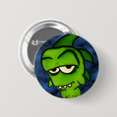 Kleiner grüner Monster-Knopf Button (Vorne & Hinten)